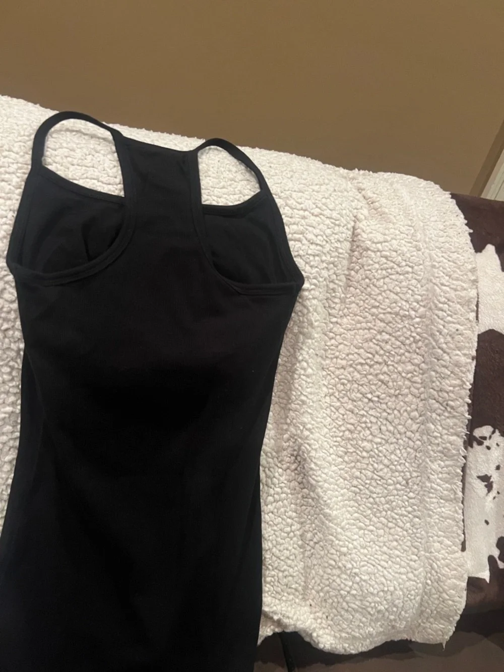 Old Navy Black Ribbed Tank with Racerback - Picture 3 of 3